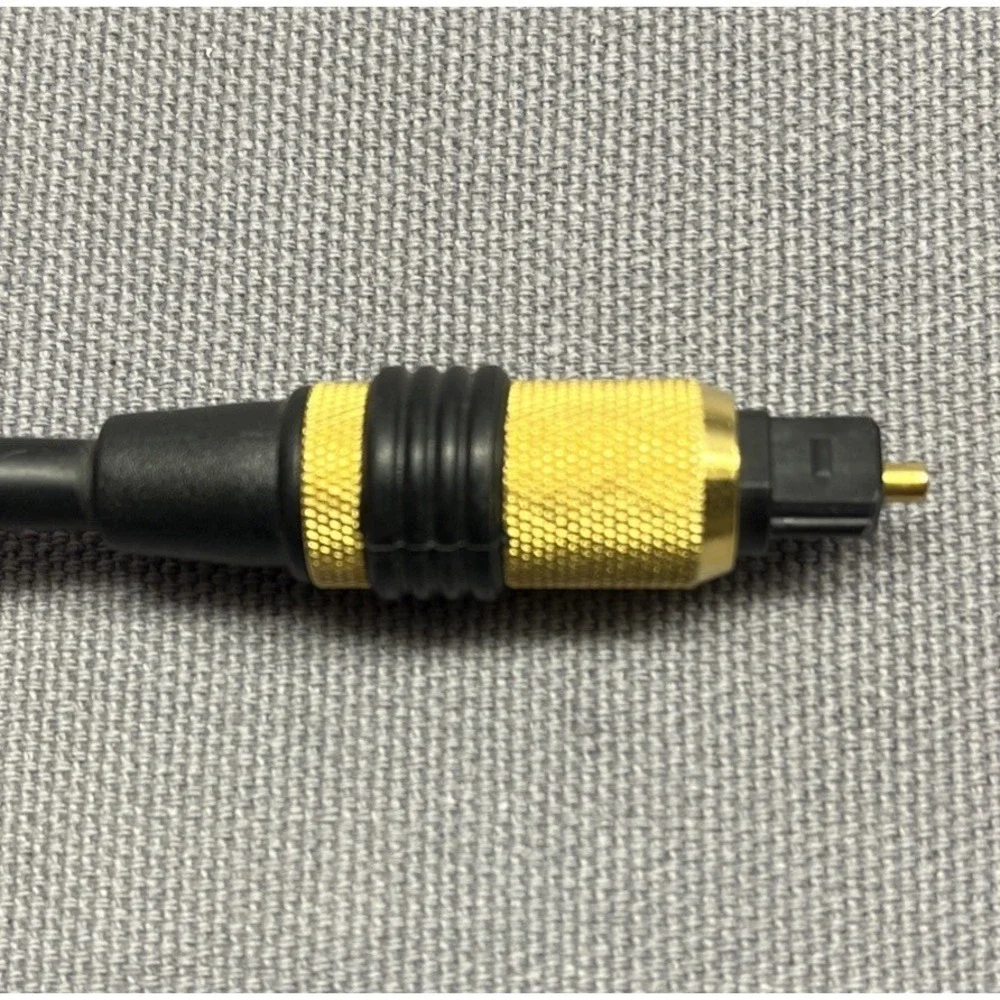 Optical Audio Cable 6ft GOLD PLATED Heavy Duty Fiber Optic Soundbar TV Cable